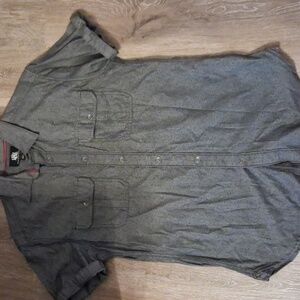 Rock & Republic Dark Gray Casual Button Down Shirt